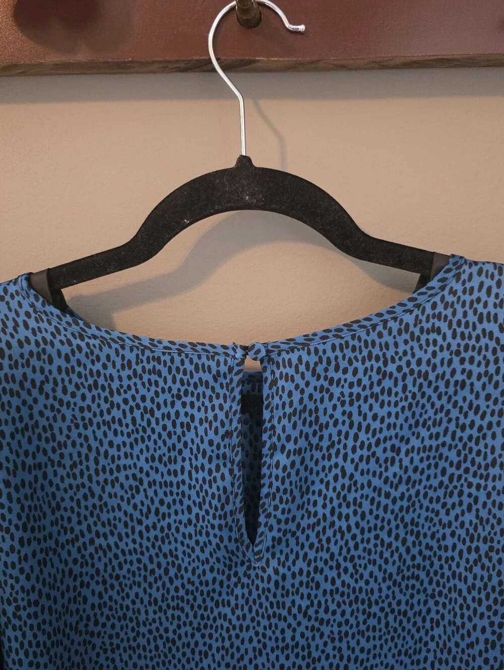 Banana Republic Blue Print Blouse Size S